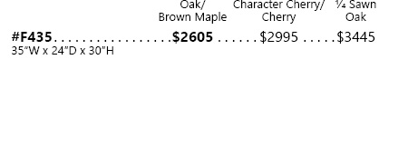 Avondale Base Pricing
