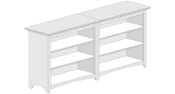 Avondale Double Bookcases