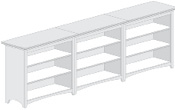 Avondale Triple Bookcases