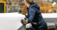 A man working in a warehouse